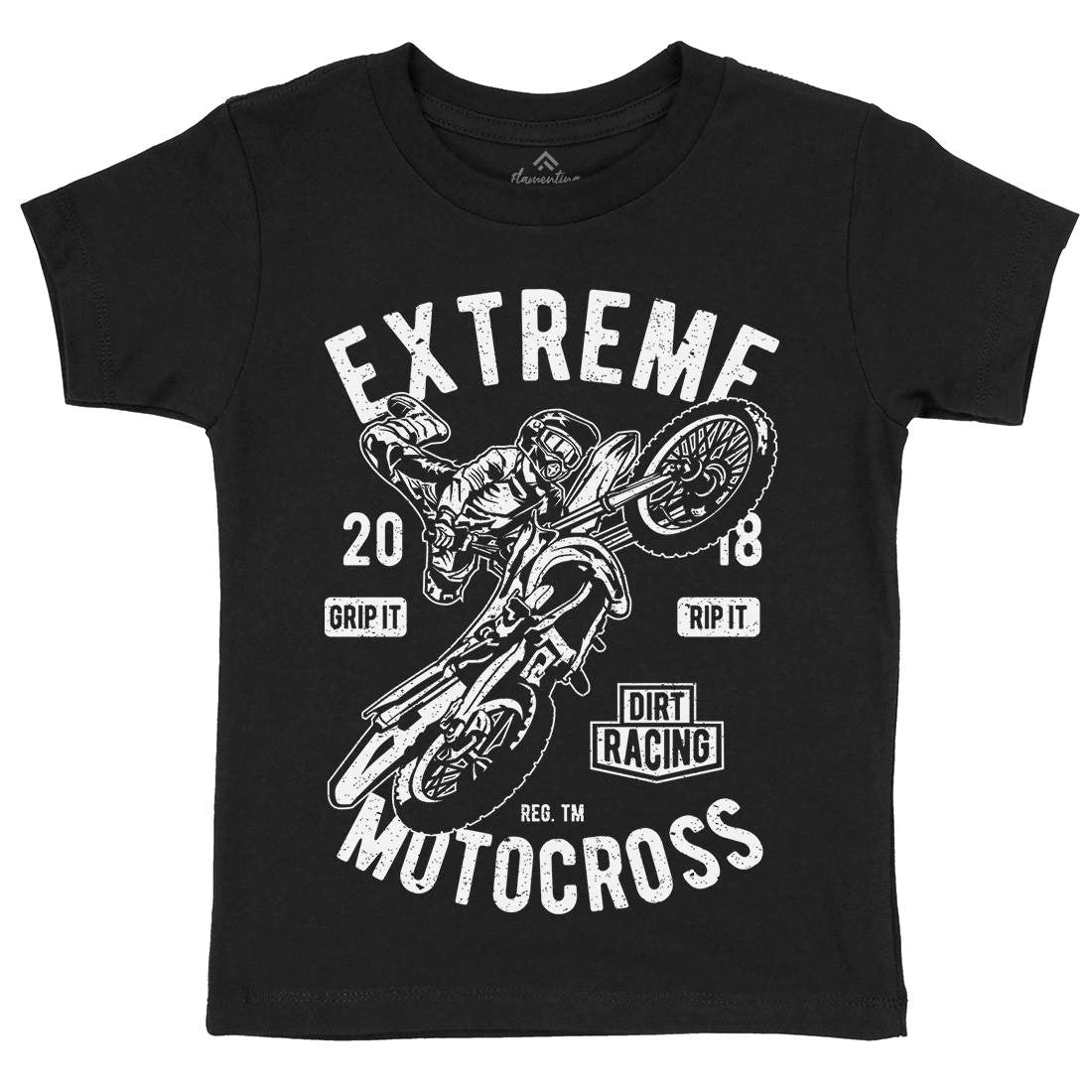 Extreme Motocross Kids Crew Neck T-Shirt Motorcycles A651