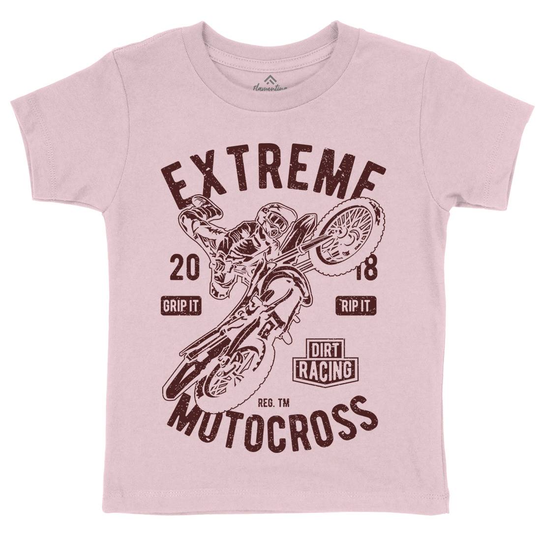 Extreme Motocross Kids Crew Neck T-Shirt Motorcycles A651