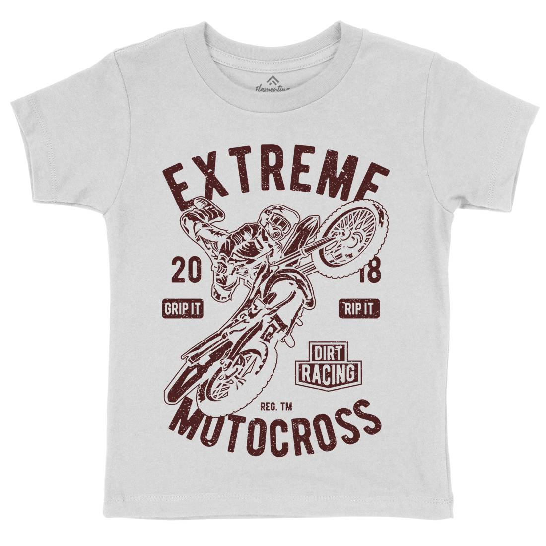 Extreme Motocross Kids Organic Crew Neck T-Shirt Motorcycles A651