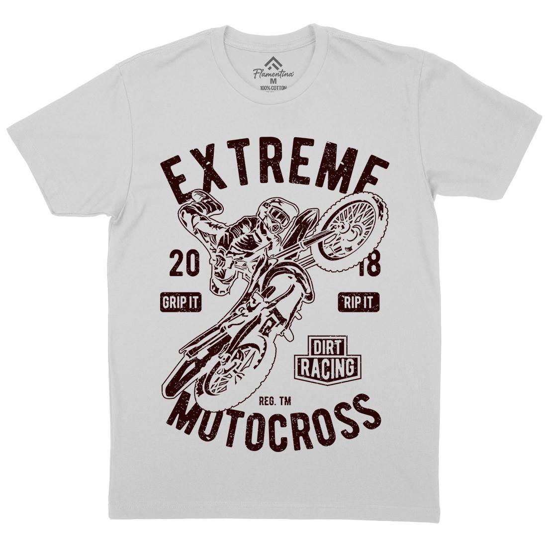 Extreme Motocross Mens Crew Neck T-Shirt Motorcycles A651