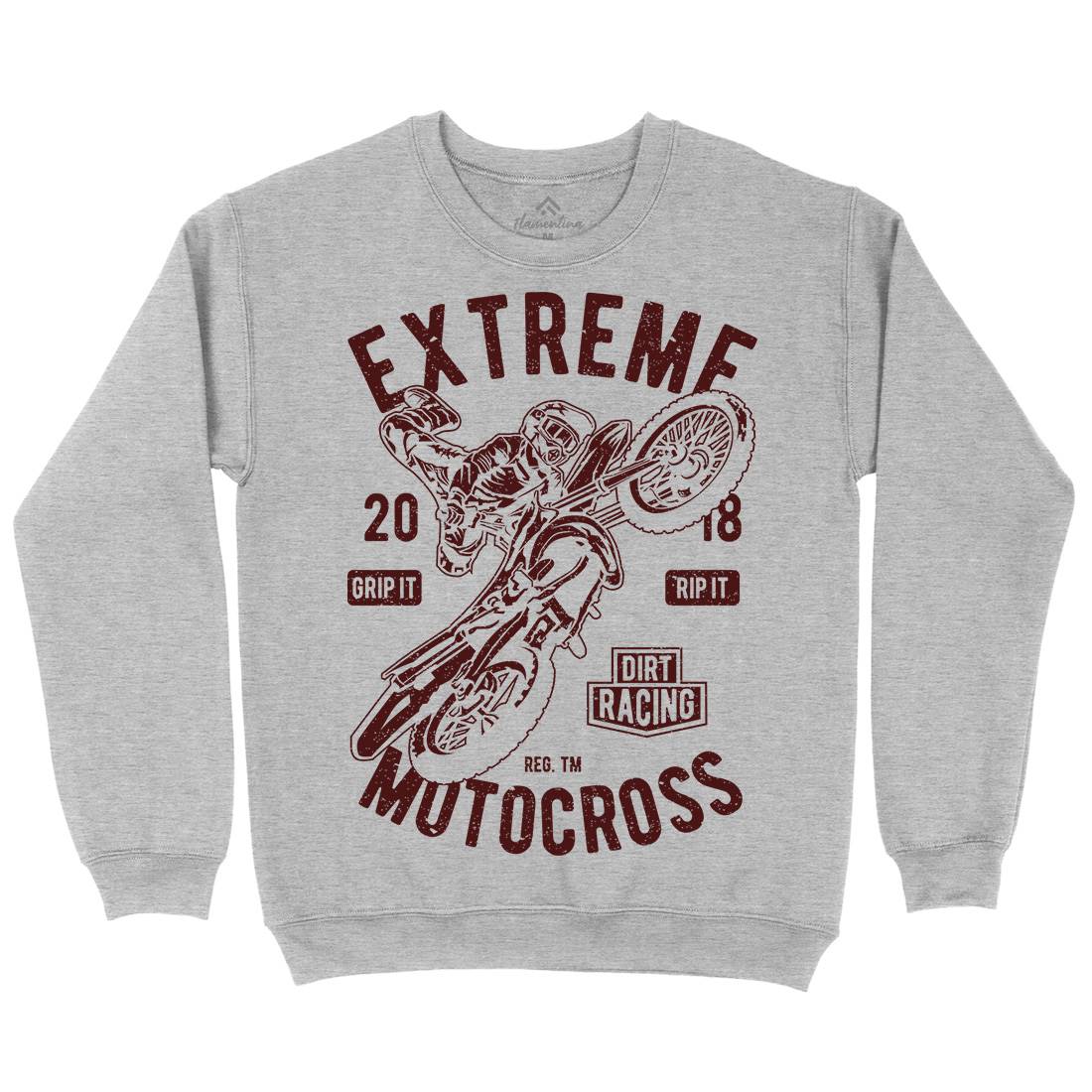 Extreme Motocross Mens Crew Neck Sweatshirt Motorcycles A651