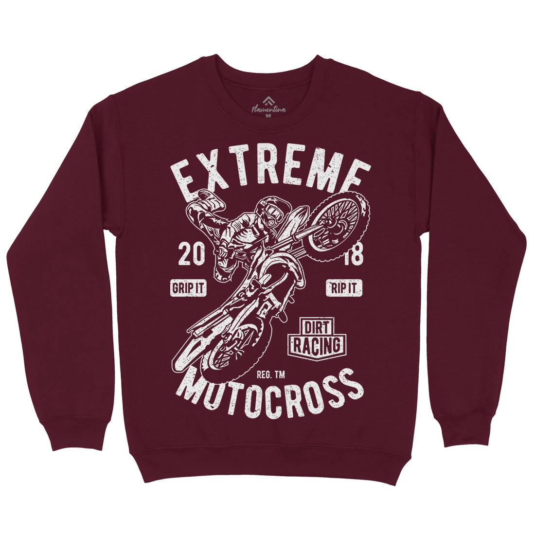 Extreme Motocross Mens Crew Neck Sweatshirt Motorcycles A651