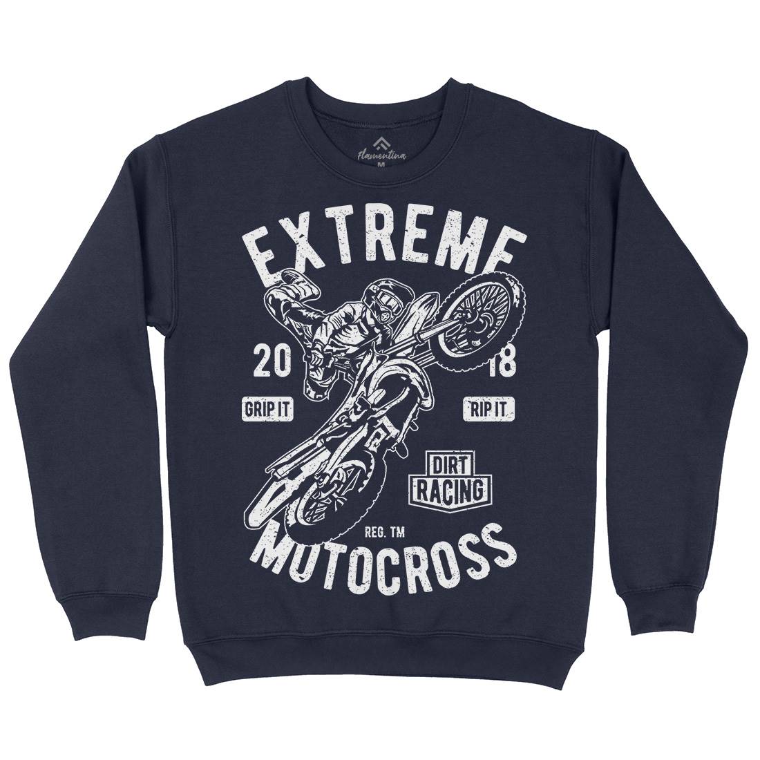 Extreme Motocross Kids Crew Neck Sweatshirt Motorcycles A651