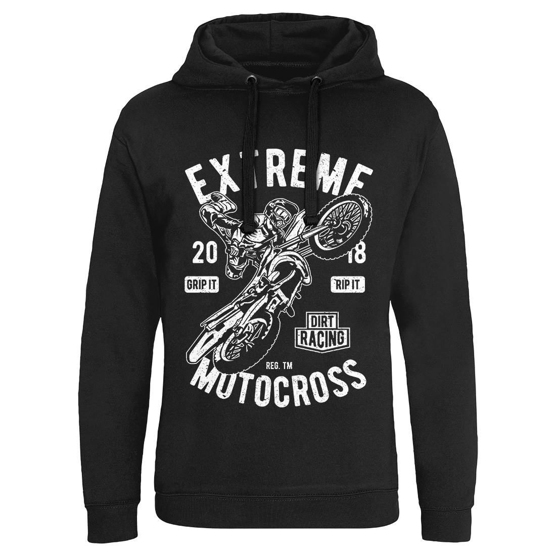 Extreme Motocross Mens Hoodie Without Pocket Motorcycles A651