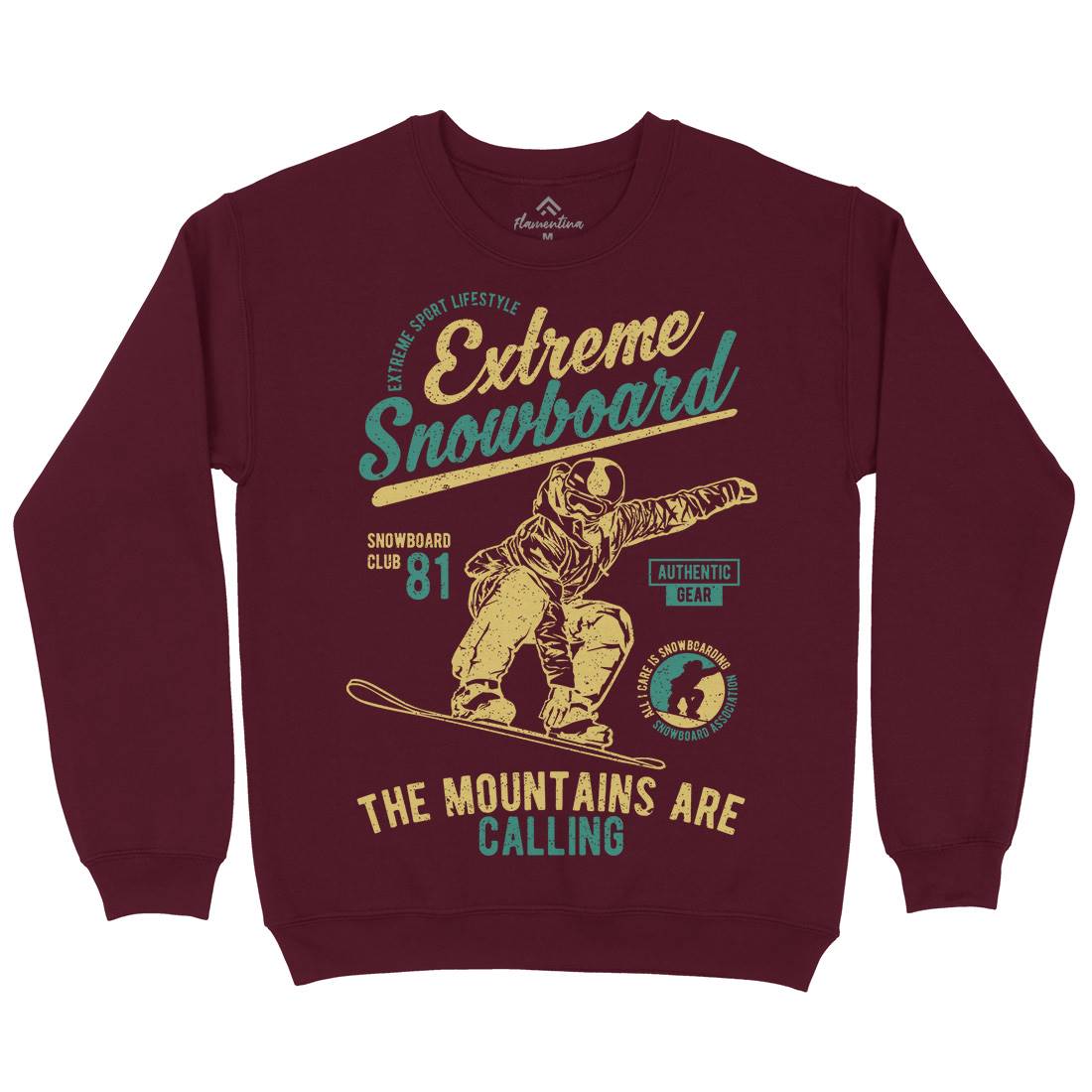 Extreme Snowboard Kids Crew Neck Sweatshirt Sport A652