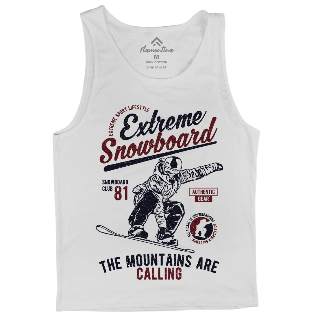 Extreme Snowboard Mens Tank Top Vest Sport A652
