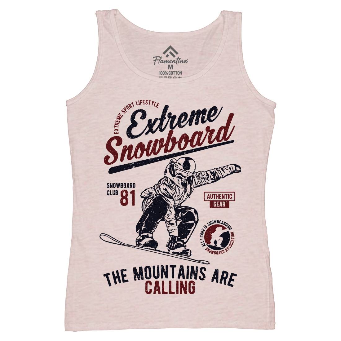 Extreme Snowboard Womens Organic Tank Top Vest Sport A652