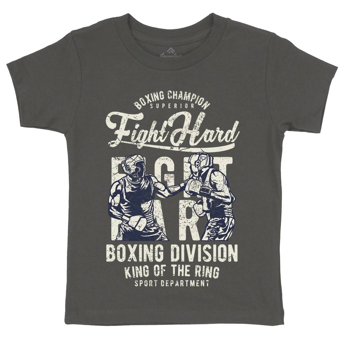 Fight Hard Kids Organic Crew Neck T-Shirt Sport A653