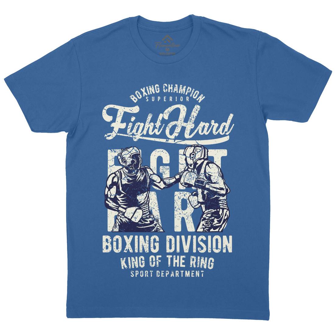 Fight Hard Mens Crew Neck T-Shirt Sport A653