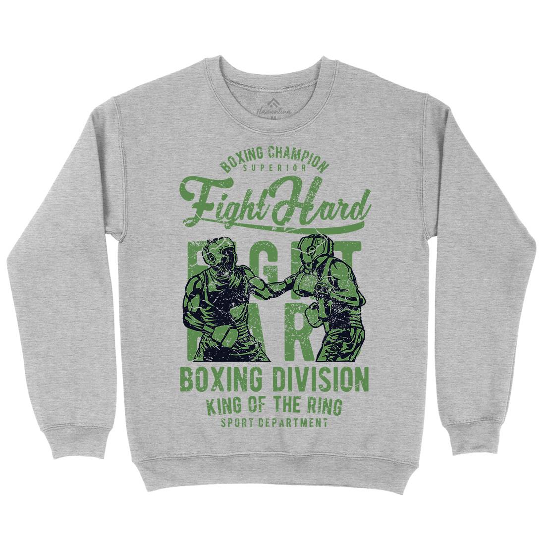 Fight Hard Mens Crew Neck Sweatshirt Sport A653