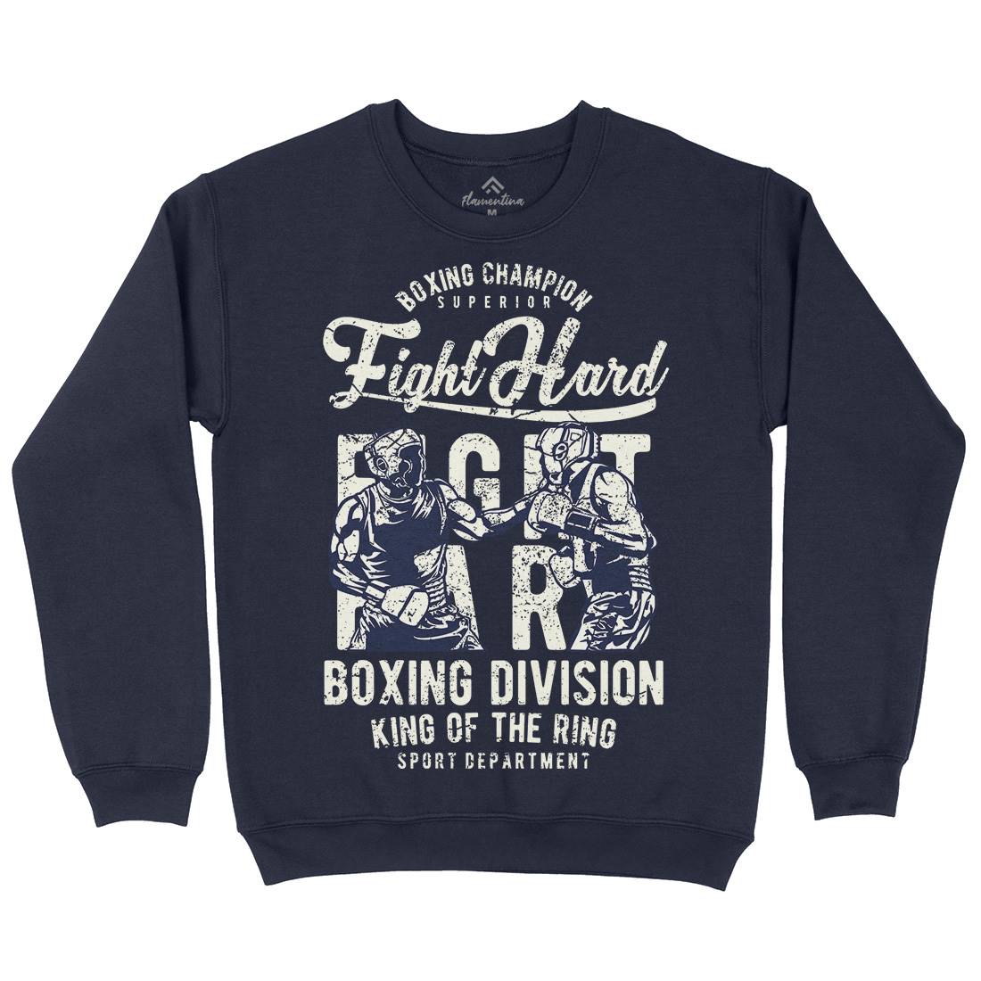 Fight Hard Mens Crew Neck Sweatshirt Sport A653