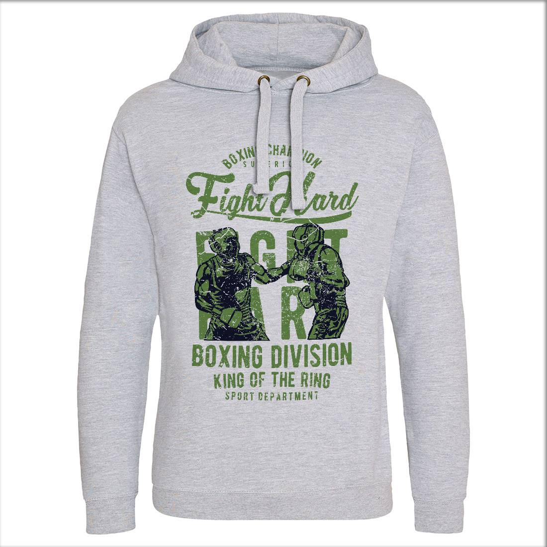 Fight Hard Mens Hoodie Without Pocket Sport A653