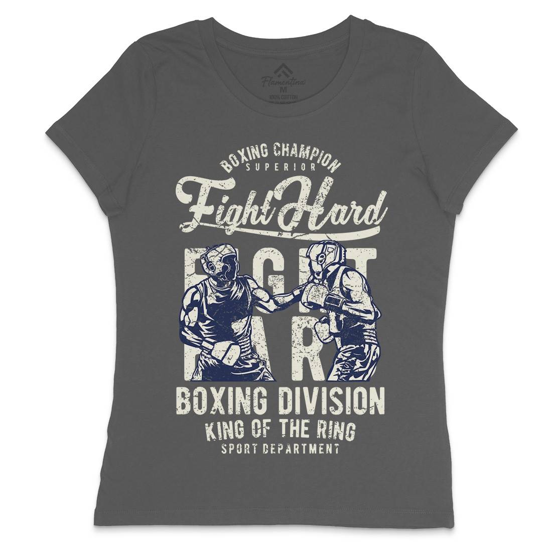 Fight Hard Womens Crew Neck T-Shirt Sport A653