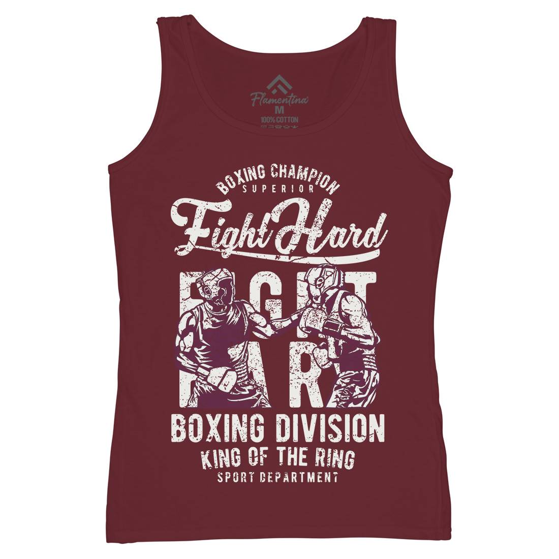 Fight Hard Womens Organic Tank Top Vest Sport A653