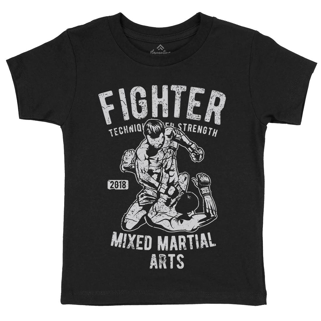 Fighter Kids Crew Neck T-Shirt Sport A654
