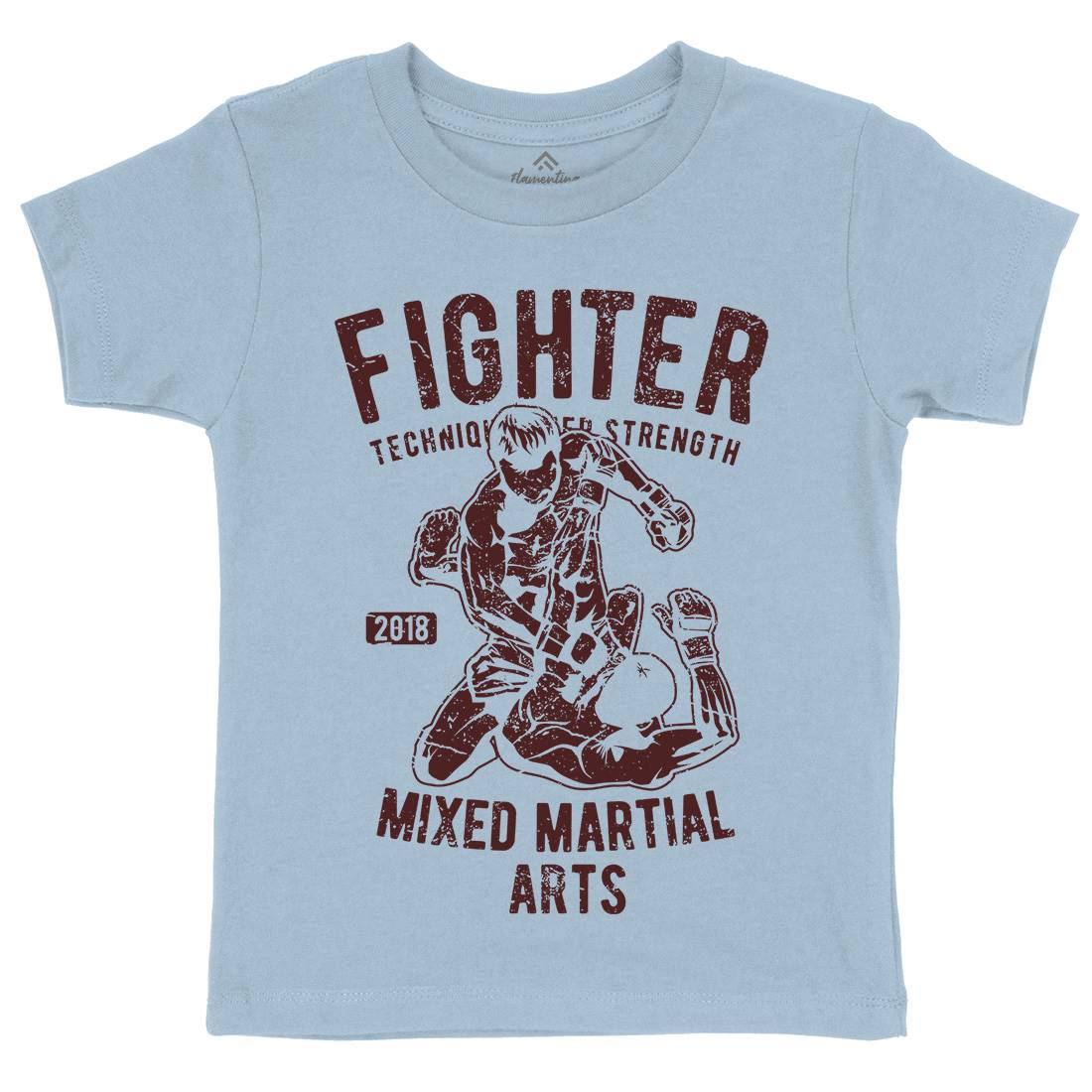 Fighter Kids Crew Neck T-Shirt Sport A654