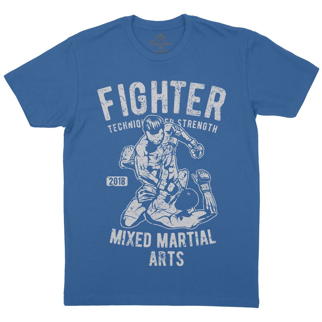 Fighter Mens Crew Neck T-Shirt Sport A654