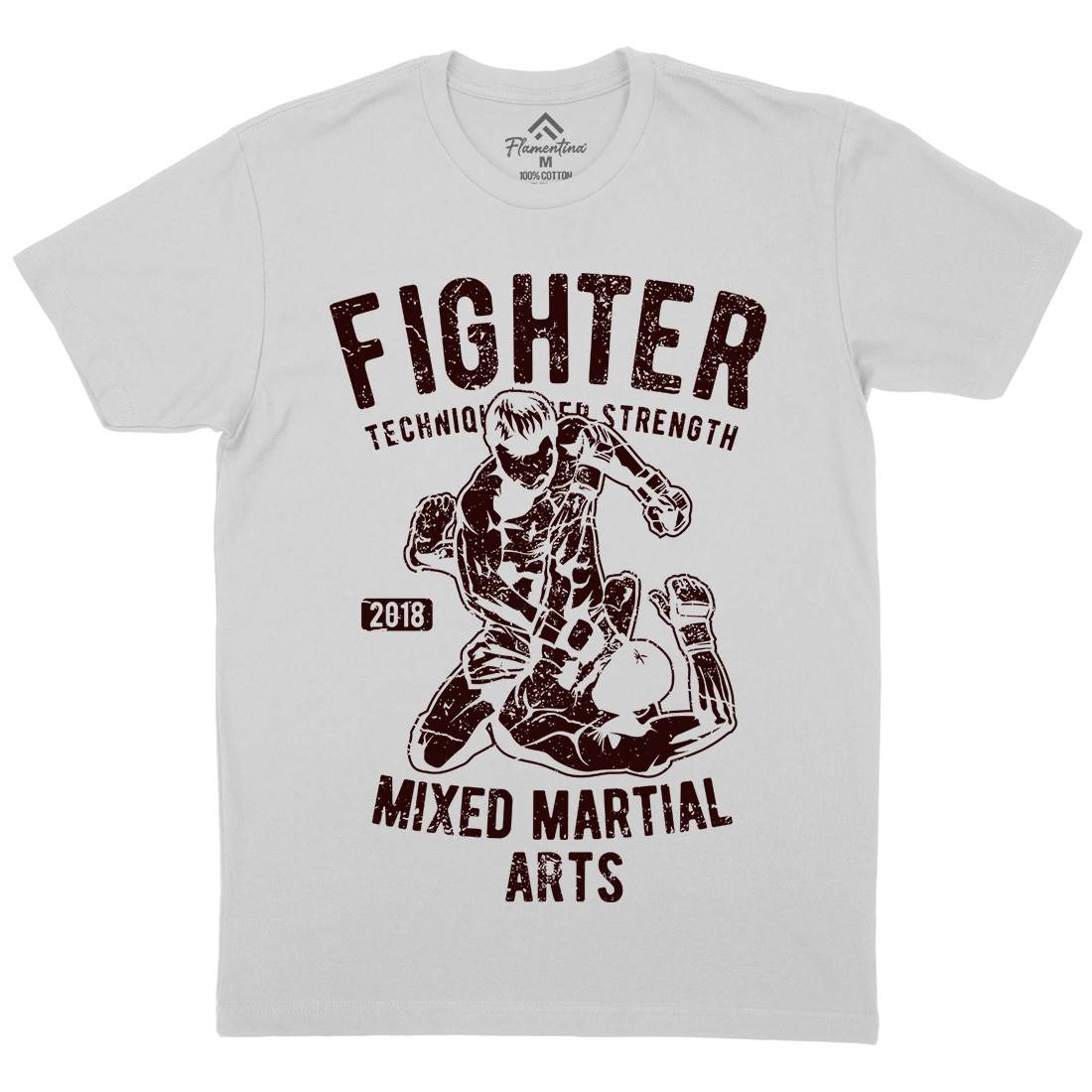 Fighter Mens Crew Neck T-Shirt Sport A654