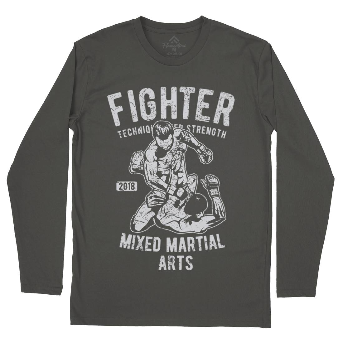 Fighter Mens Long Sleeve T-Shirt Sport A654