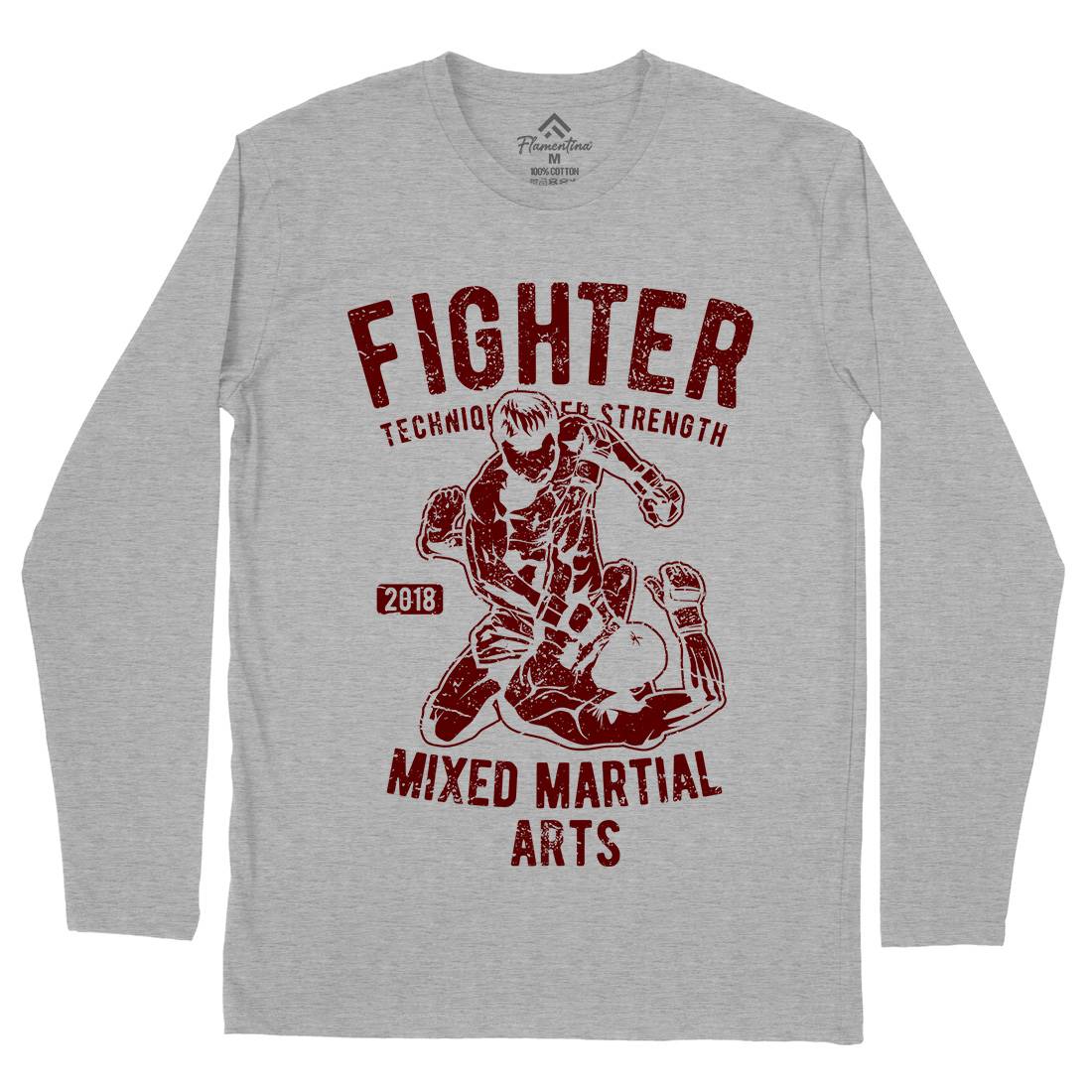 Fighter Mens Long Sleeve T-Shirt Sport A654