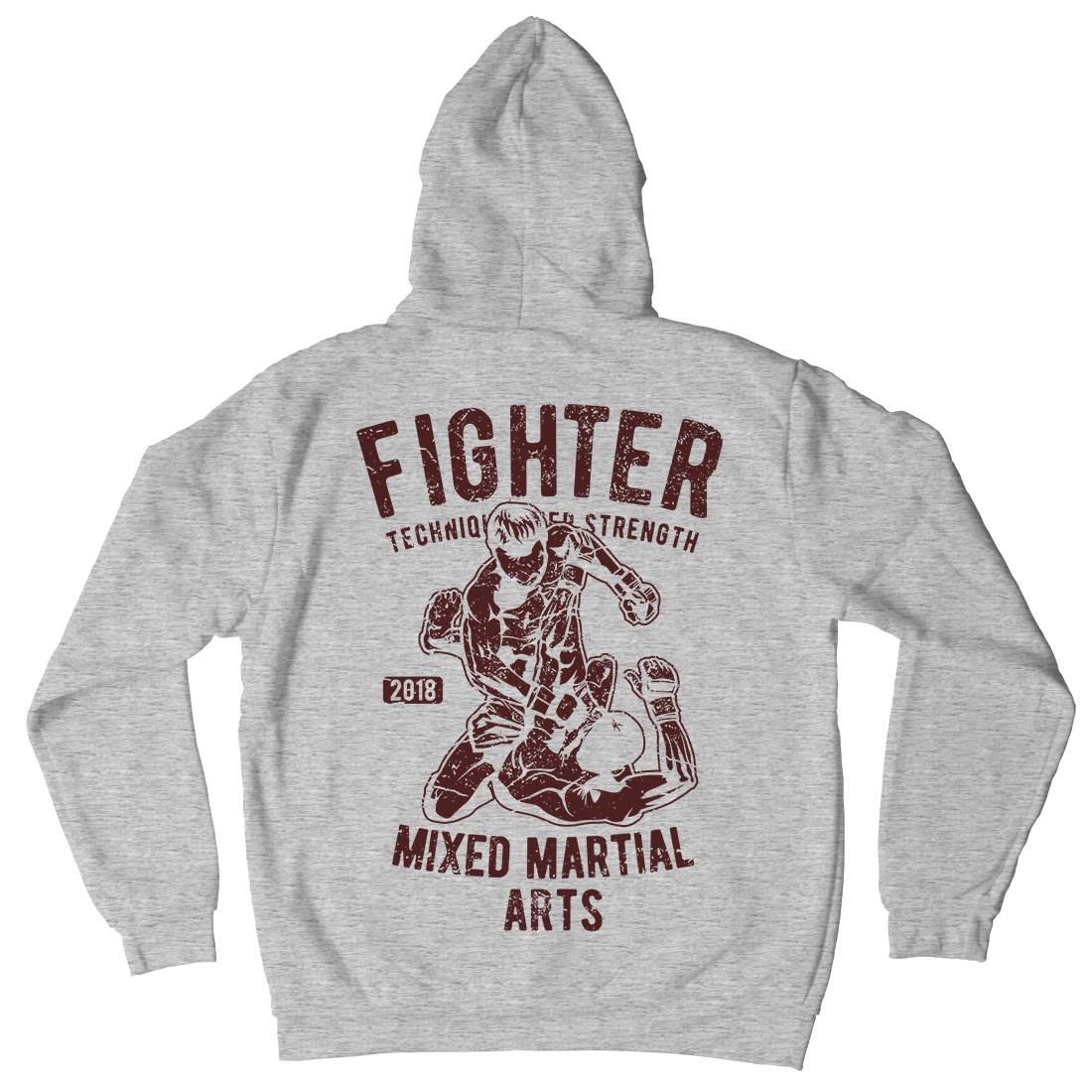 Fighter Mens Hoodie With Pocket Sport A654