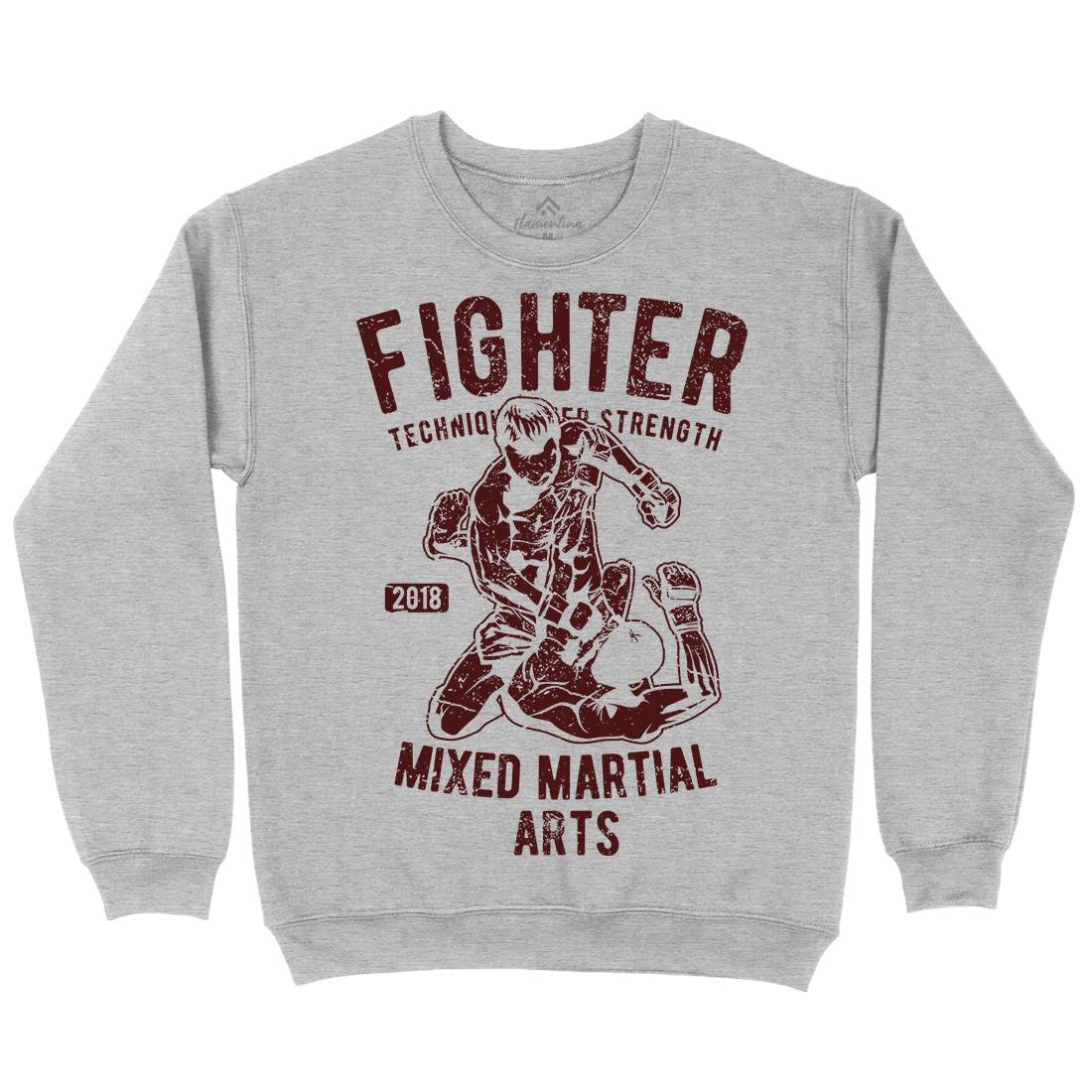 Fighter Mens Crew Neck Sweatshirt Sport A654