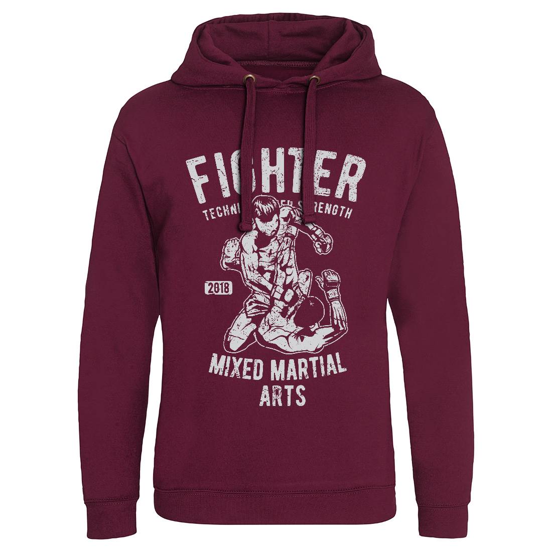 Fighter Mens Hoodie Without Pocket Sport A654