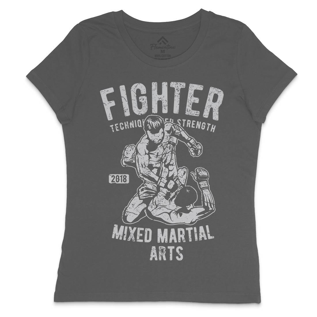 Fighter Womens Crew Neck T-Shirt Sport A654