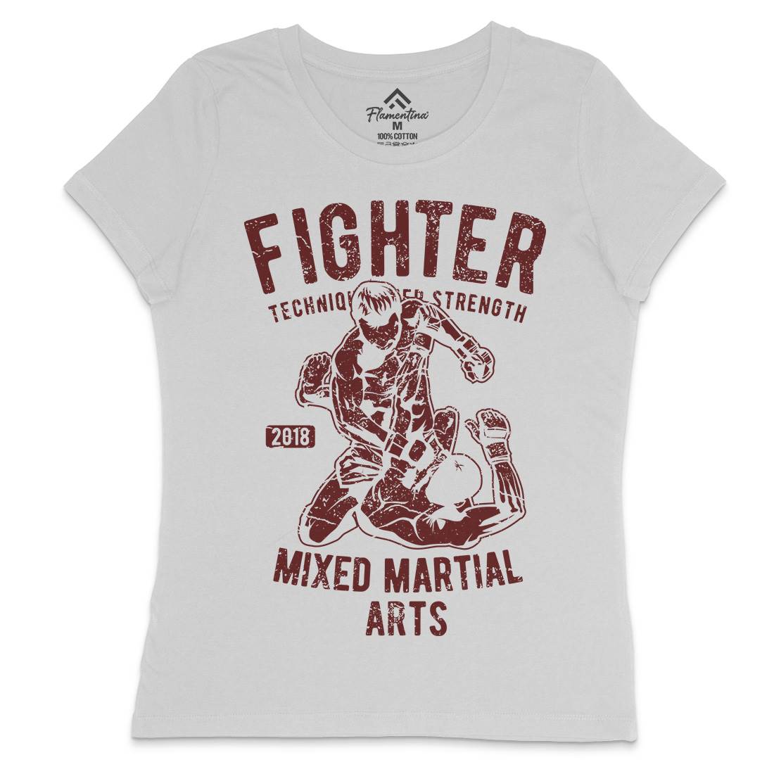 Fighter Womens Crew Neck T-Shirt Sport A654