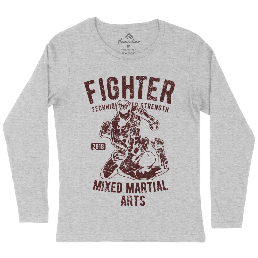Fighter Womens Long Sleeve T-Shirt Sport A654
