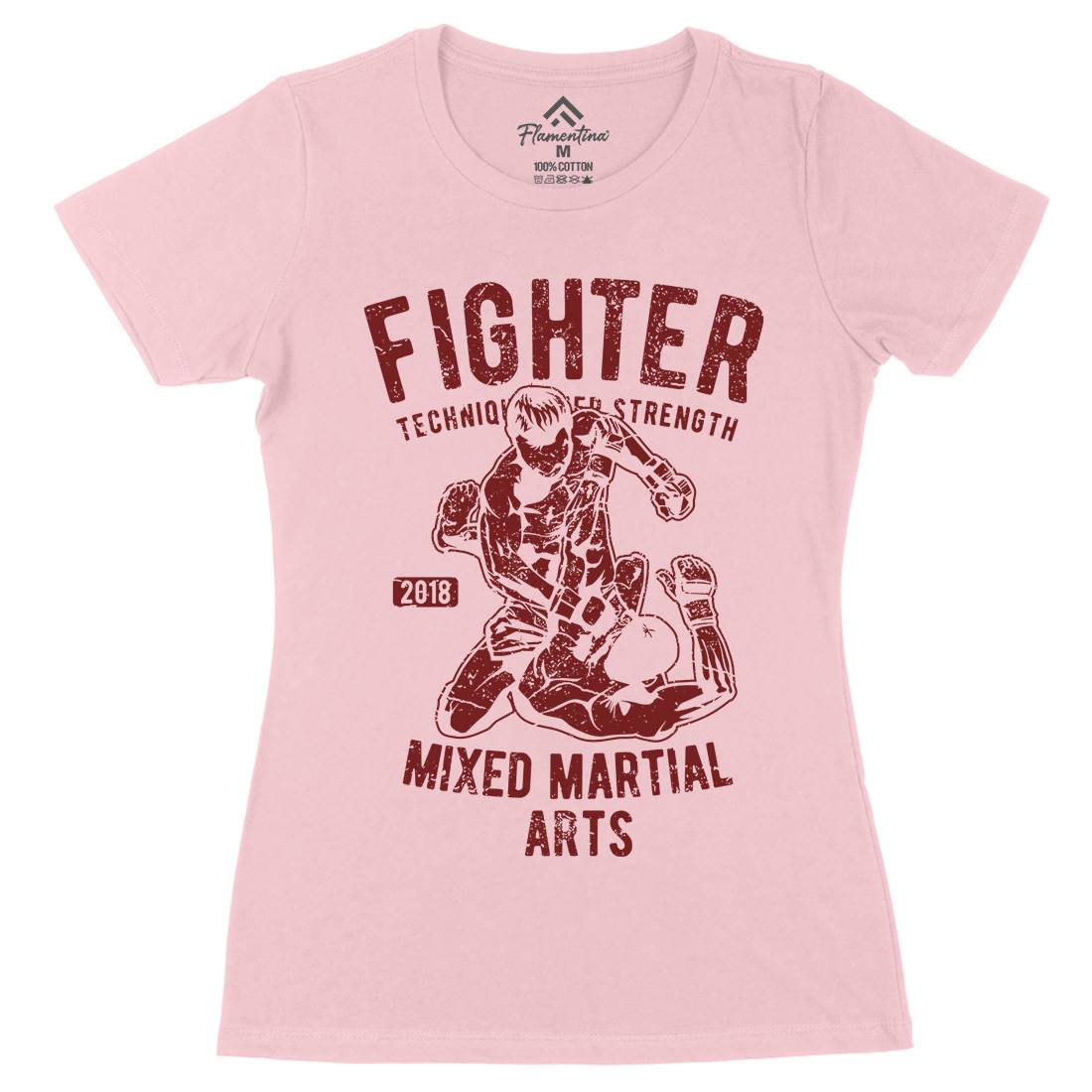 Fighter Womens Organic Crew Neck T-Shirt Sport A654