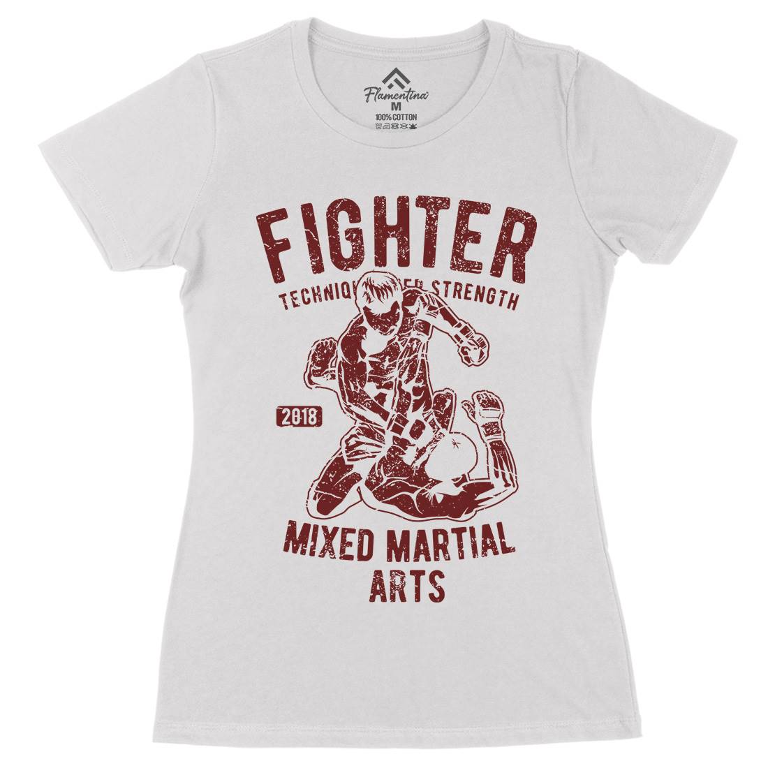 Fighter Womens Organic Crew Neck T-Shirt Sport A654