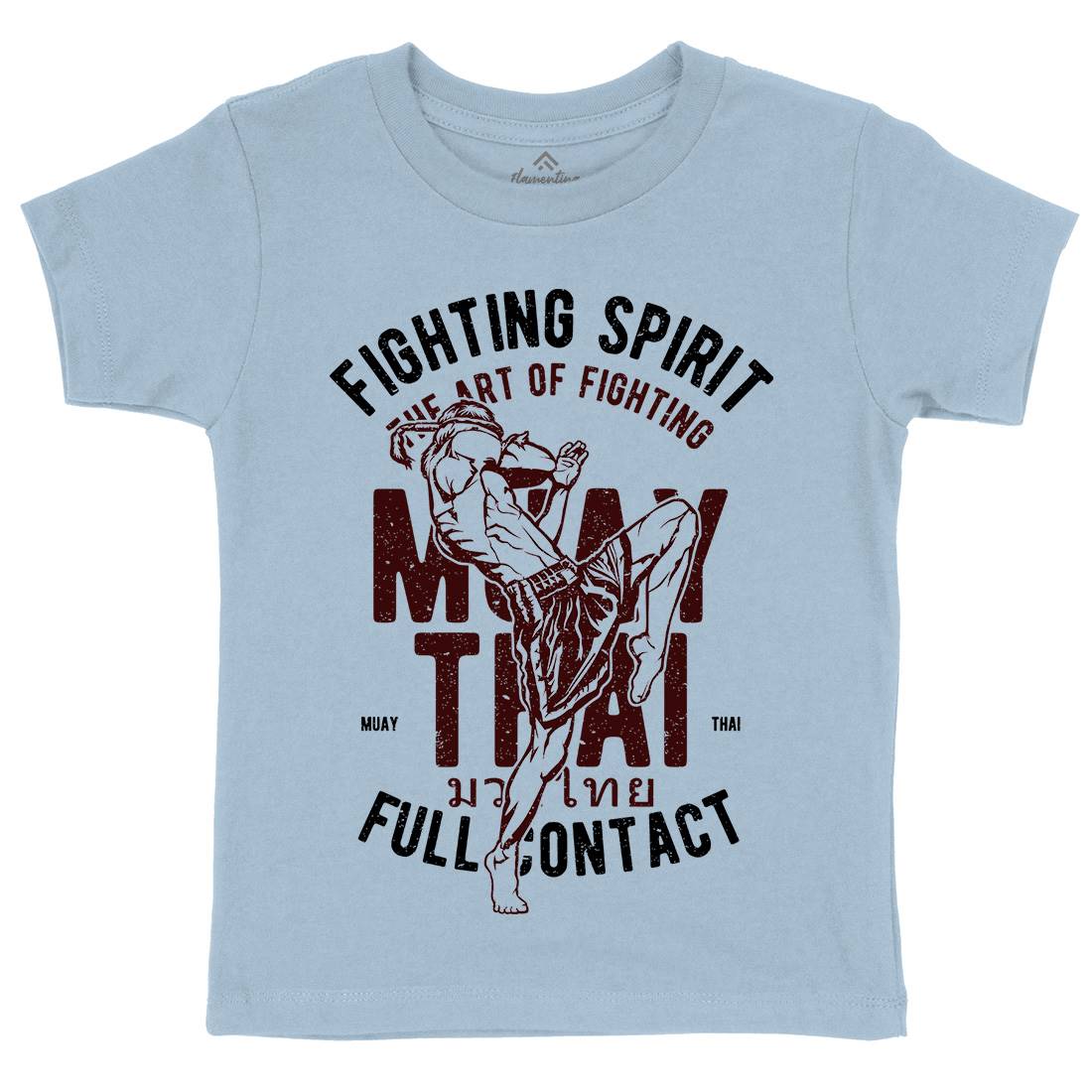 Fighting Spirit Kids Organic Crew Neck T-Shirt Sport A655