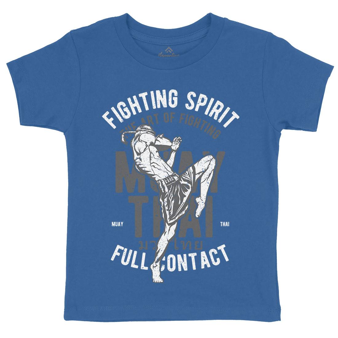 Fighting Spirit Kids Organic Crew Neck T-Shirt Sport A655