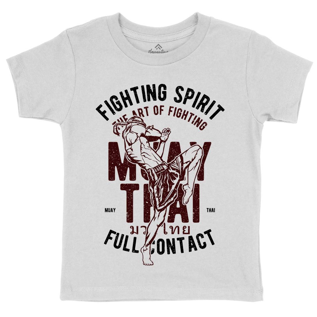 Fighting Spirit Kids Crew Neck T-Shirt Sport A655