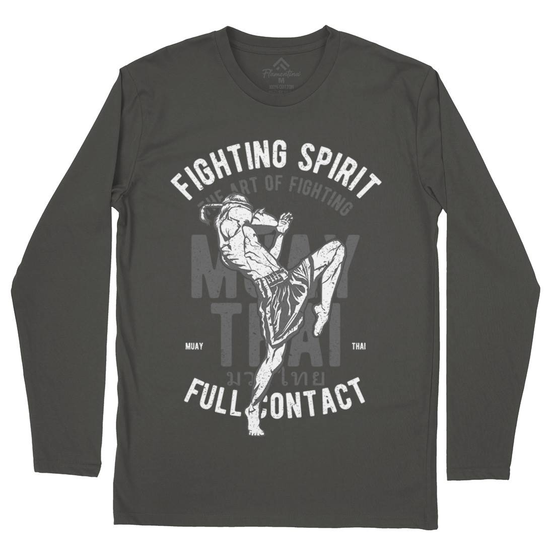 Fighting Spirit Mens Long Sleeve T-Shirt Sport A655