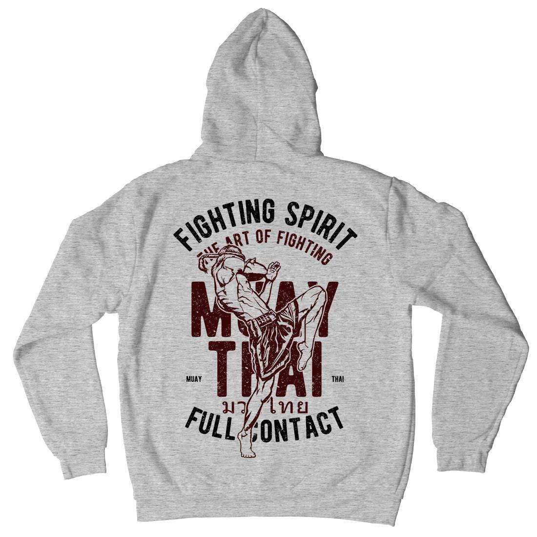 Fighting Spirit Mens Hoodie With Pocket Sport A655