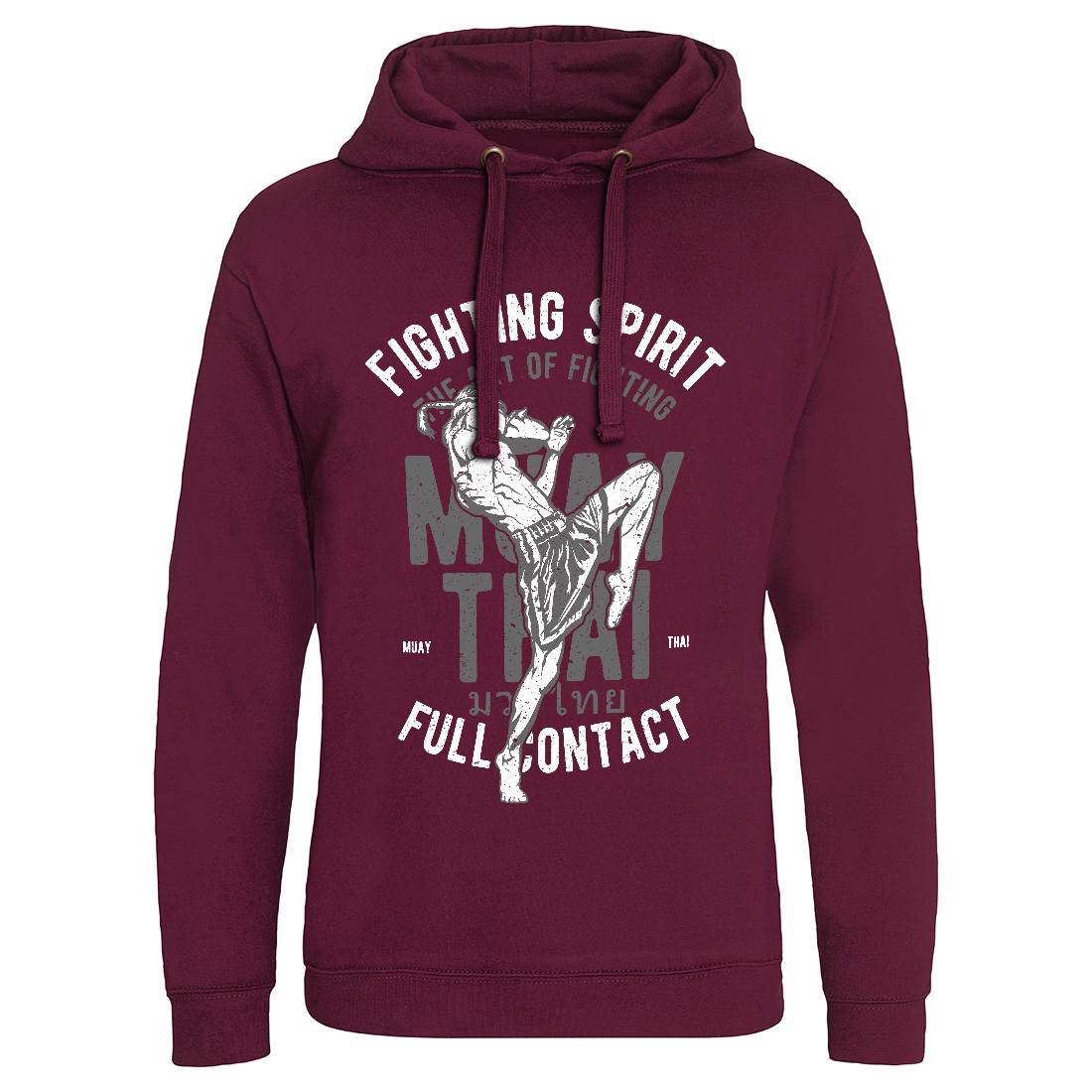 Fighting Spirit Mens Hoodie Without Pocket Sport A655