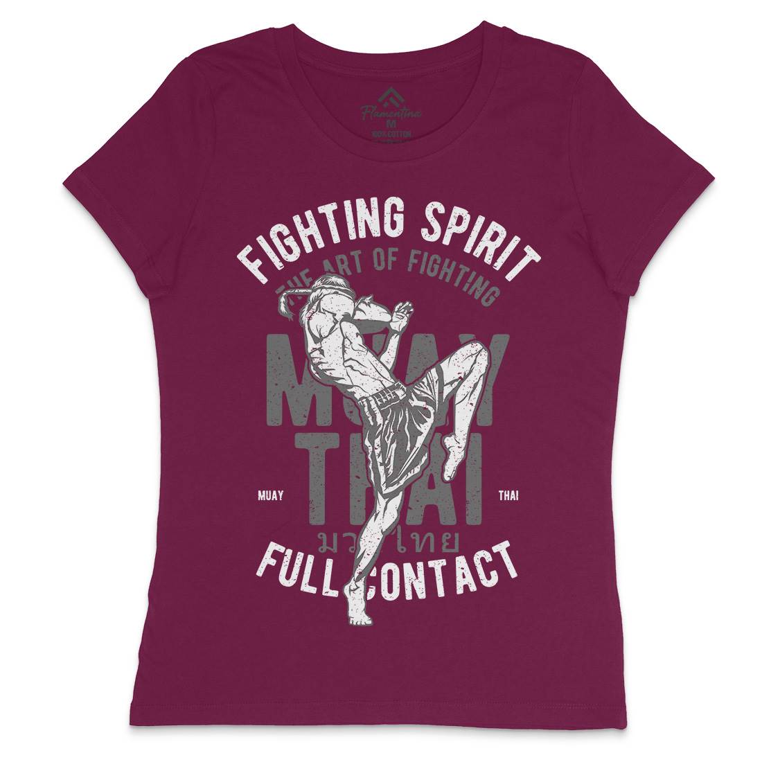 Fighting Spirit Womens Crew Neck T-Shirt Sport A655