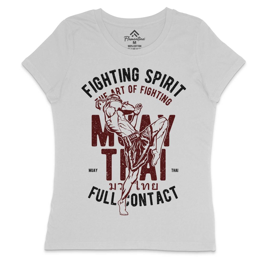 Fighting Spirit Womens Crew Neck T-Shirt Sport A655