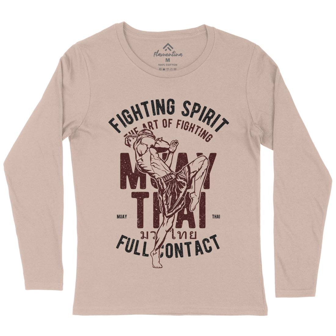 Fighting Spirit Womens Long Sleeve T-Shirt Sport A655