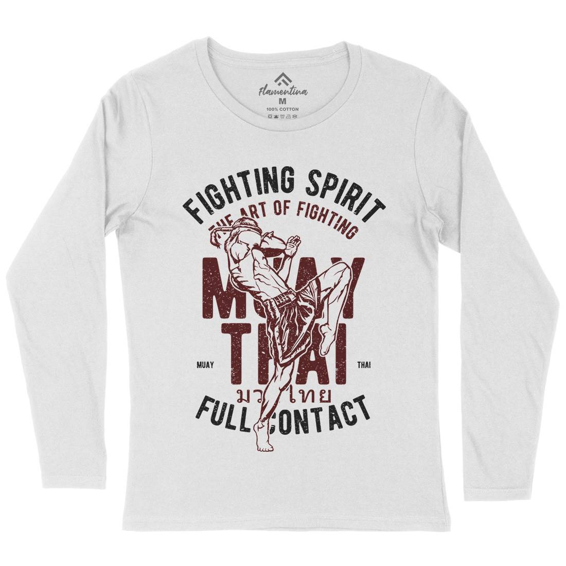 Fighting Spirit Womens Long Sleeve T-Shirt Sport A655