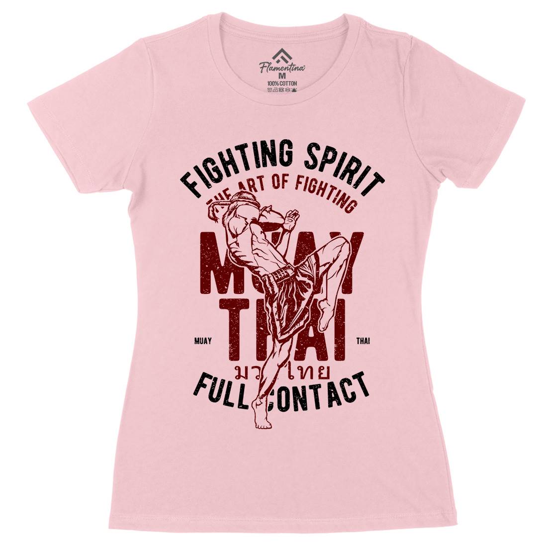 Fighting Spirit Womens Organic Crew Neck T-Shirt Sport A655
