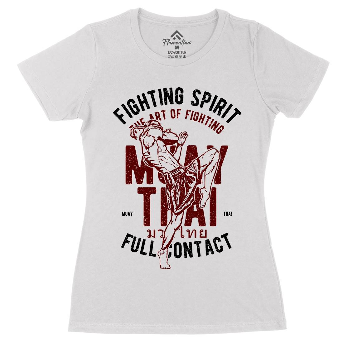 Fighting Spirit Womens Organic Crew Neck T-Shirt Sport A655