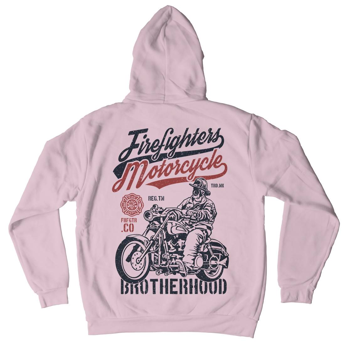 Motorcycle Kids Crew Neck Hoodie Firefighters A658