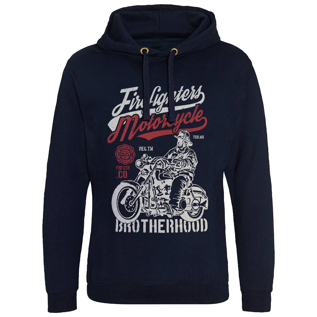 Motorcycle Mens Hoodie Without Pocket Firefighters A658