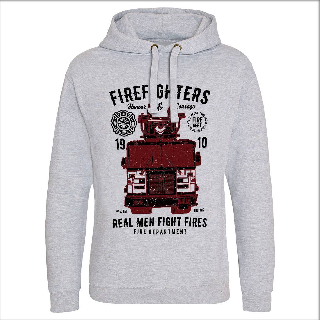 Firefighters Truck Mens Hoodie Without Pocket Firefighters A659