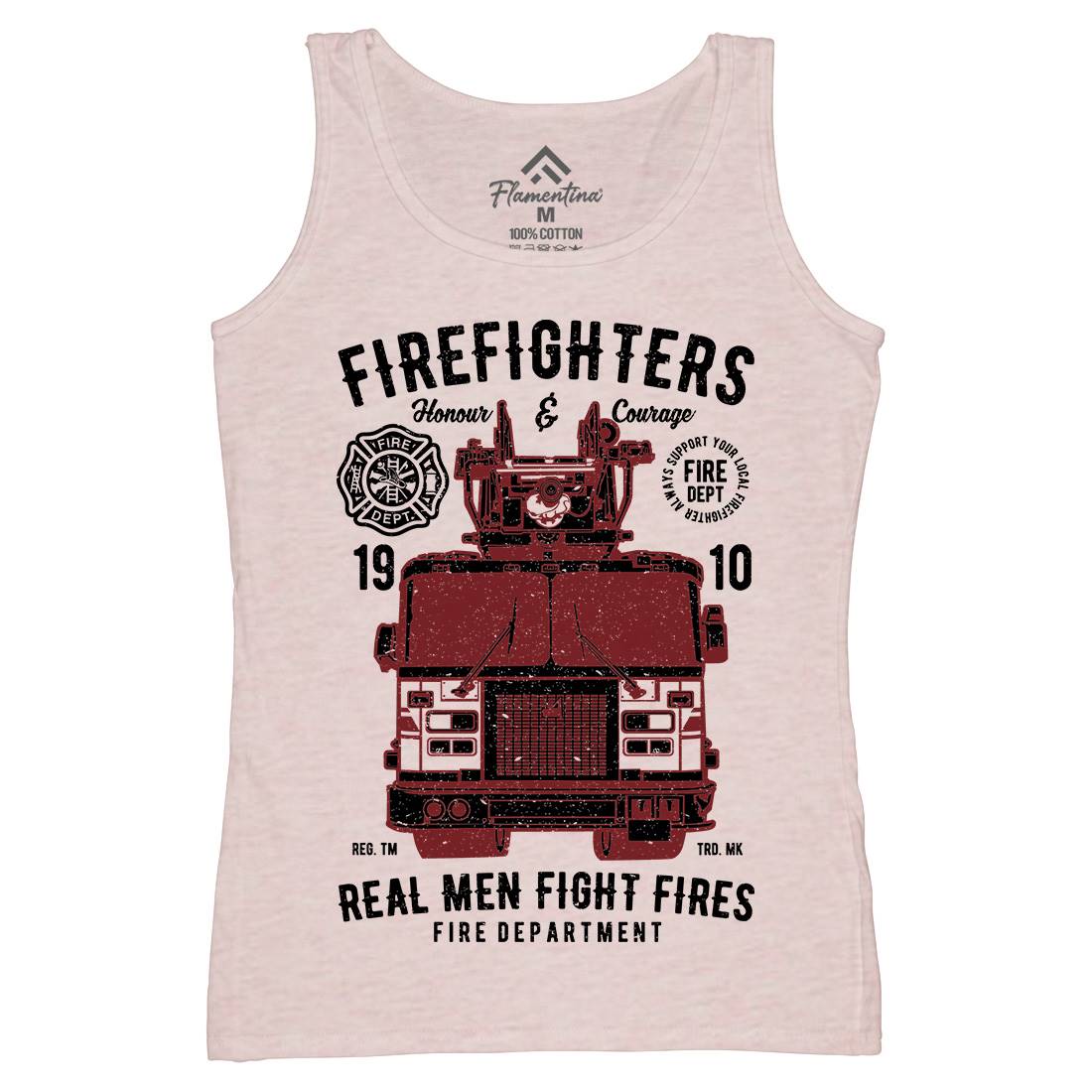Firefighters Truck Womens Organic Tank Top Vest Firefighters A659