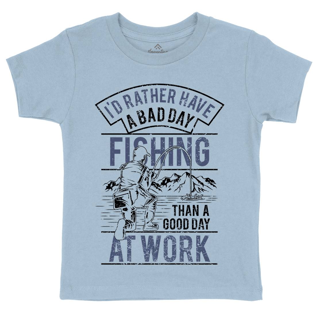 Gear Kids Organic Crew Neck T-Shirt Fishing A660