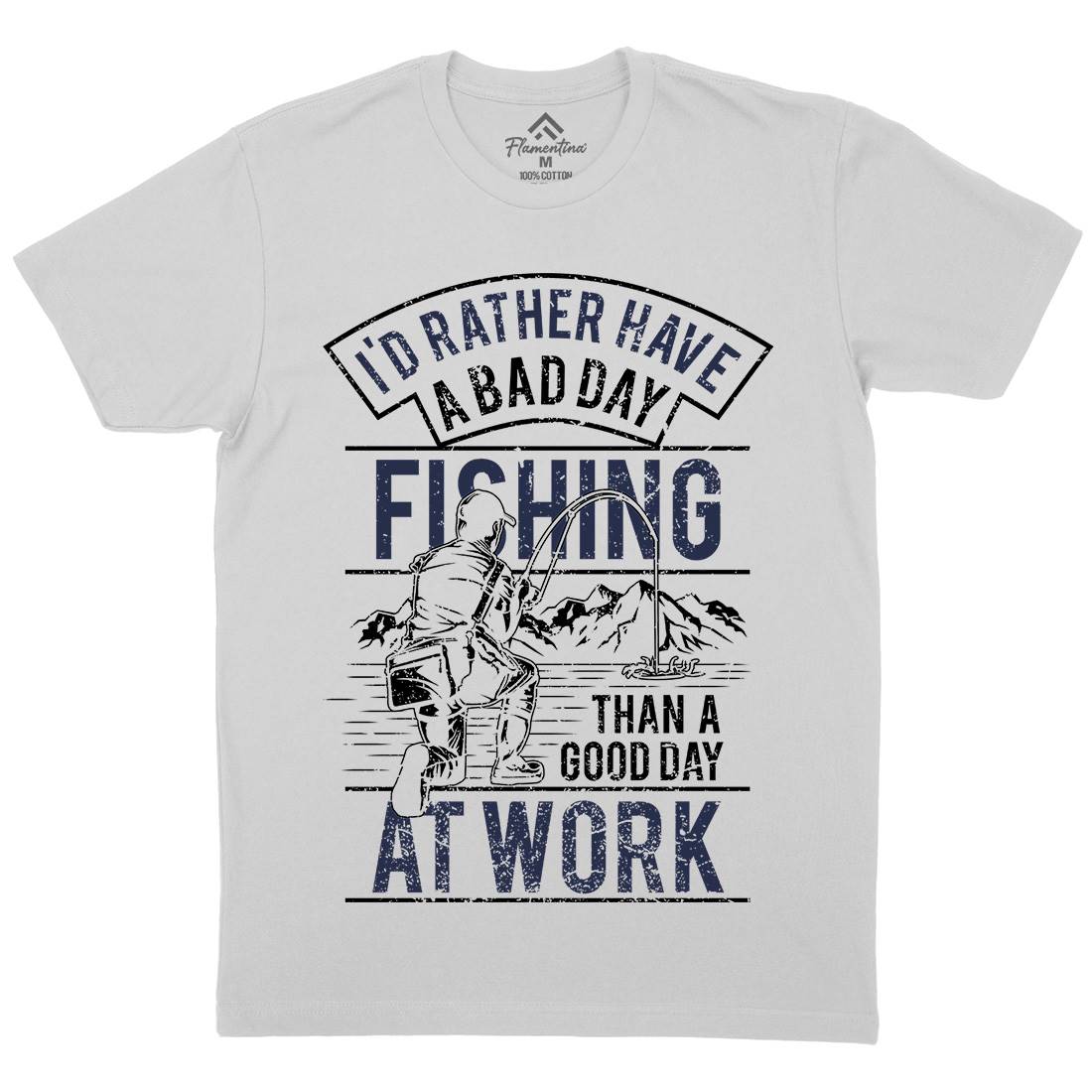 Gear Mens Crew Neck T-Shirt Fishing A660